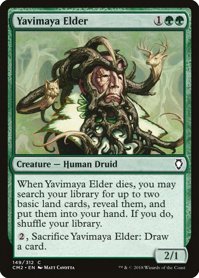 2018 Commander Anthology Volume II Yavimaya Elder common #149 common card image
