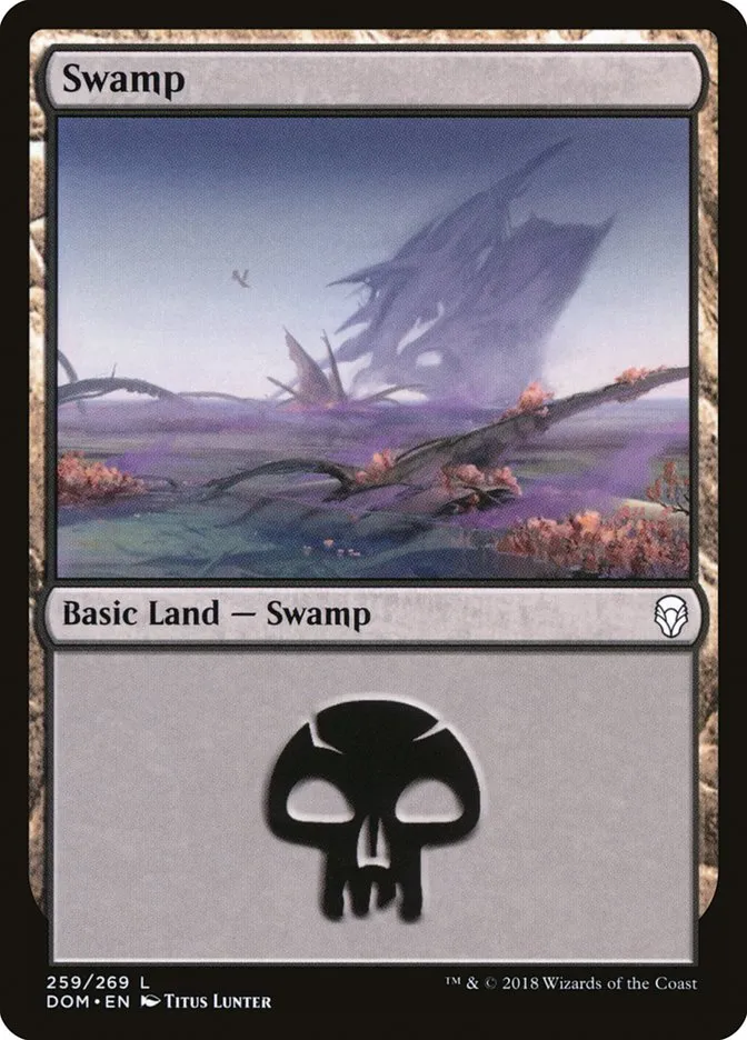 2018 Dominaria Swamp common #259 common card image