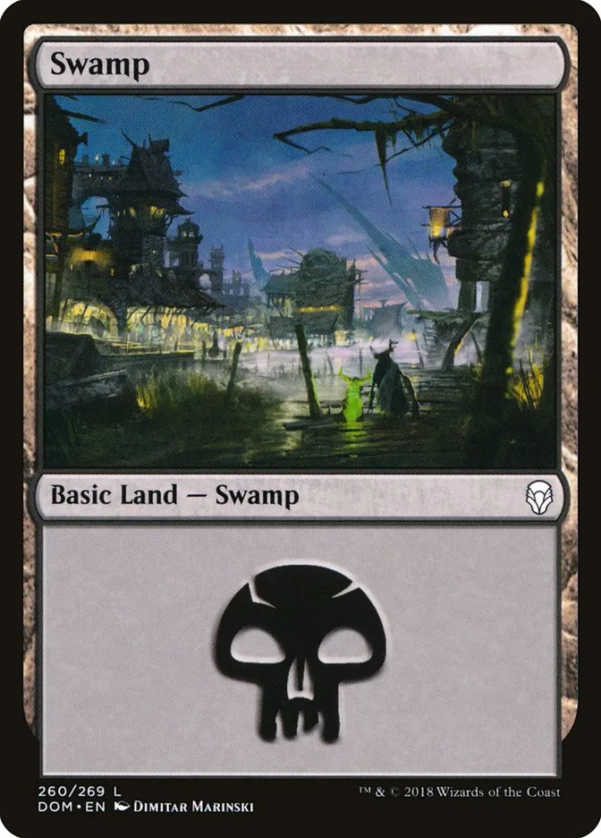 2018 Dominaria Swamp common #260 common card image