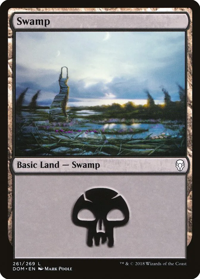 2018 Dominaria Swamp common #261 common card image