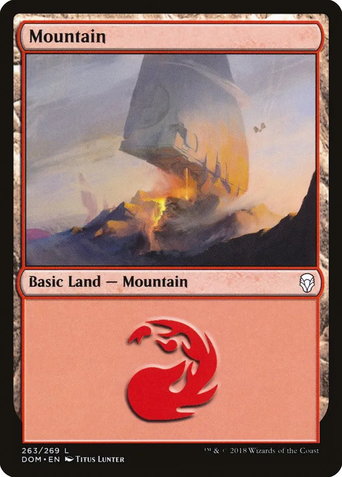 2018 Dominaria Mountain common #263 common card image