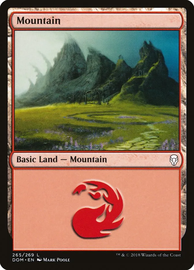 2018 Dominaria Mountain common #265 common card image