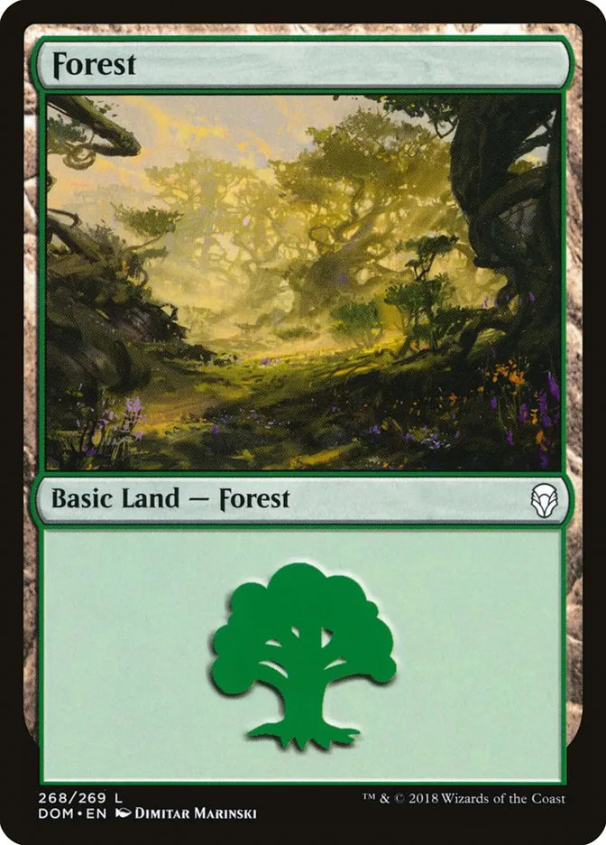 2018 Dominaria Forest common #268 common card image