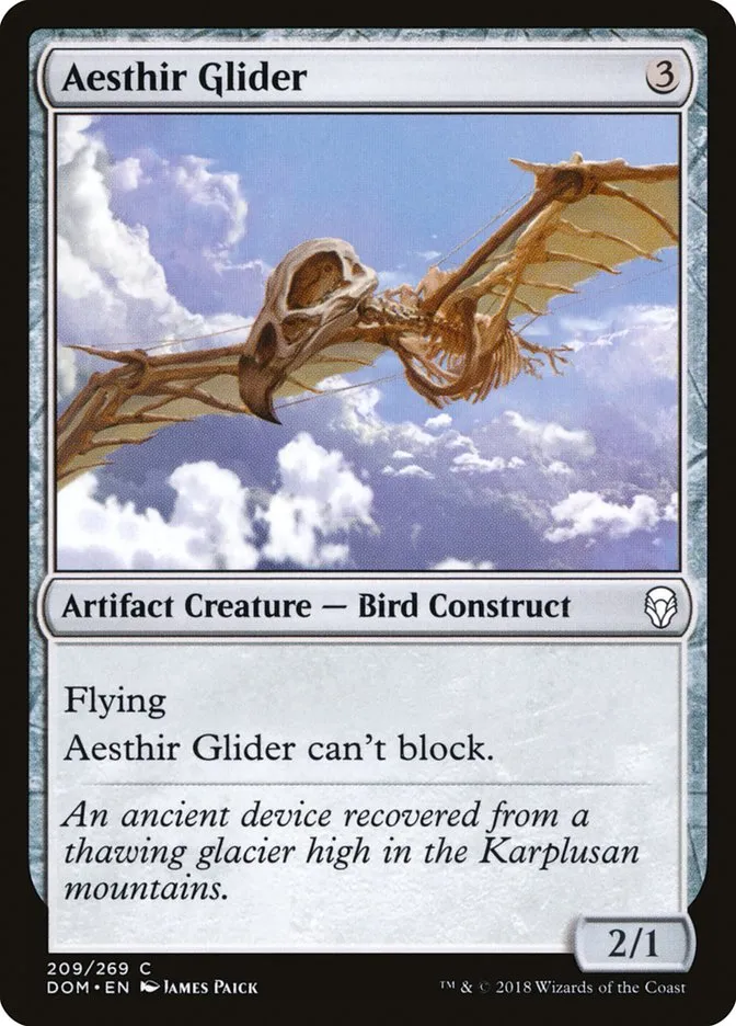 2018 Dominaria Aesthir Glider #209 common card image