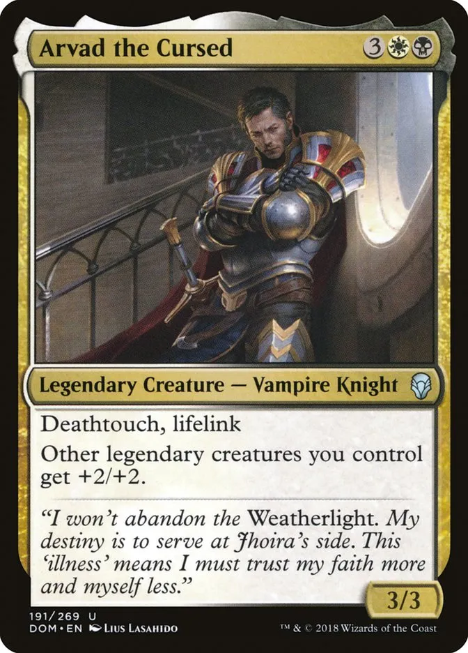 2018 Dominaria Arvad the Cursed #191 uncommon card image