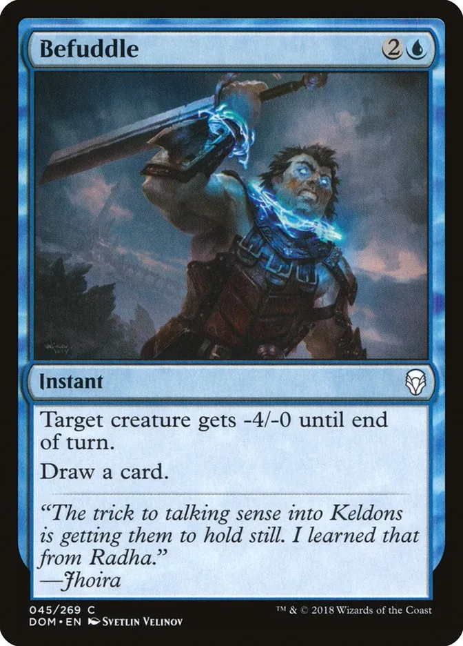 2018 Dominaria Befuddle common #45 common card image