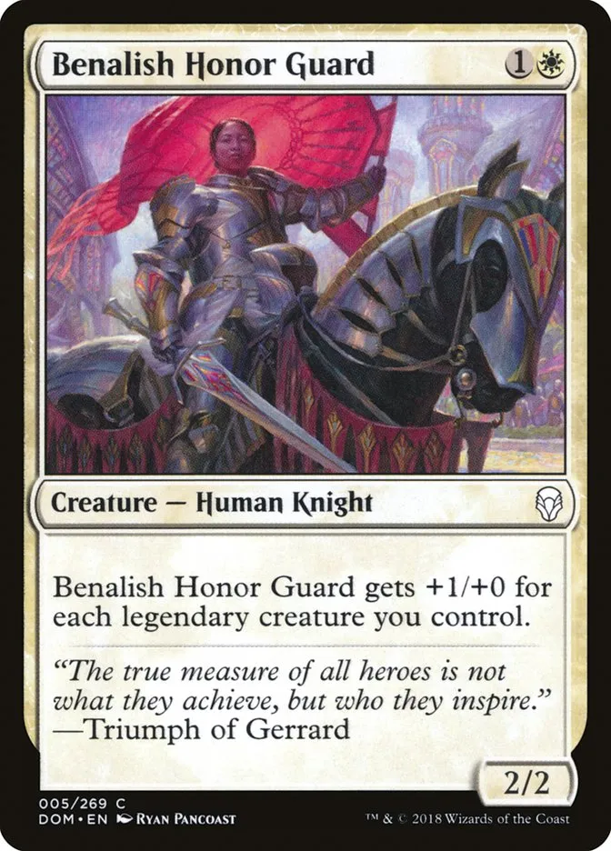 2018 Dominaria Benalish Honor Guard #5 common card image