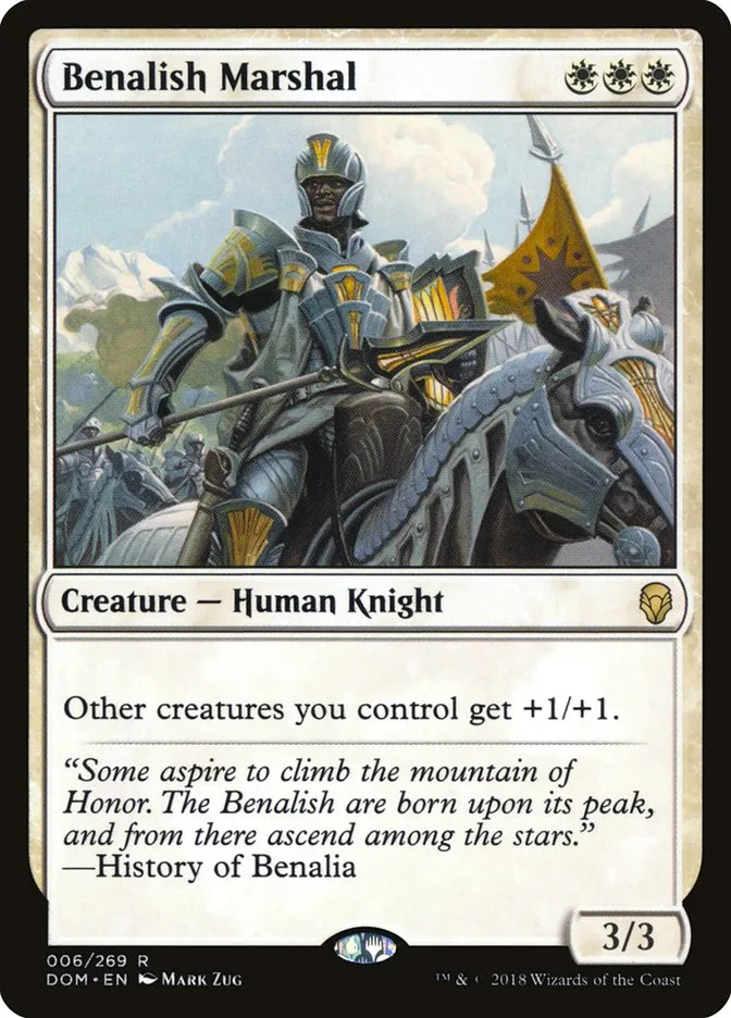 2018 Dominaria Benalish Marshal #6 rare card image