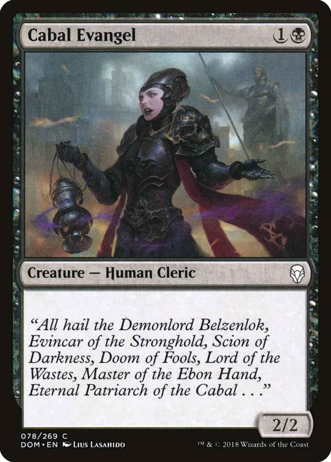 2018 Dominaria Cabal Evangel common #78 common card image