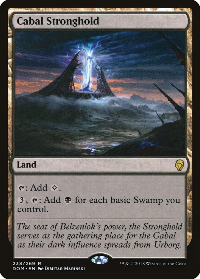 2018 Dominaria Cabal Stronghold #238 rare card image