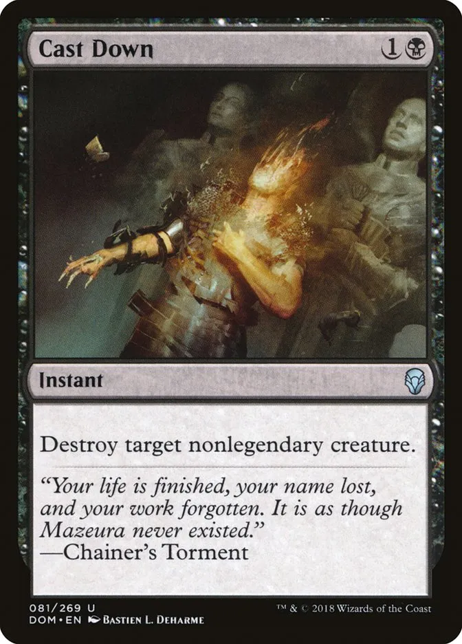 2018 Dominaria Cast Down uncommon #81 uncommon card image