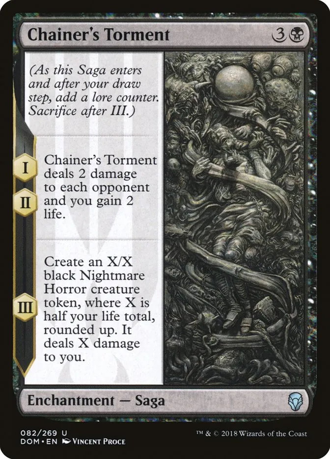 2018 Dominaria Chainer's Torment [Foil] uncommon #82 uncommon card image