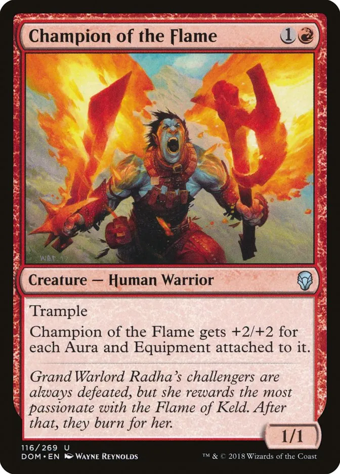 2018 Dominaria Champion of the Flame #116 uncommon card image