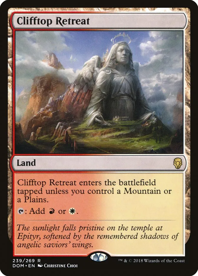 2018 Dominaria Clifftop Retreat #239 rare card image