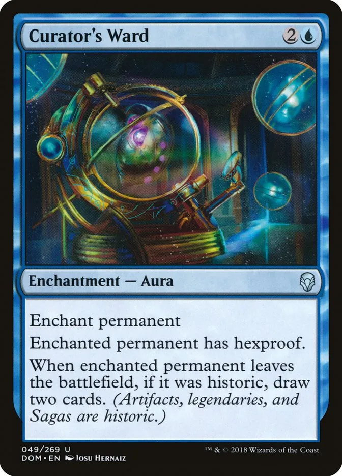 2018 Dominaria Curator's Ward uncommon #49 uncommon card image