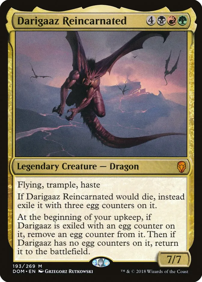 2018 Dominaria Darigaaz Reincarnated #193 mythic card image