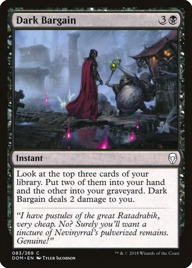2018 Dominaria Dark Bargain common #83 common card image