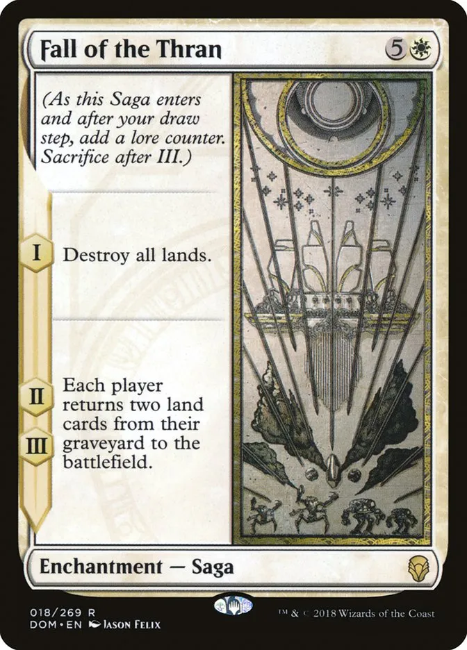 2018 Dominaria Fall of the Thran #18 rare card image