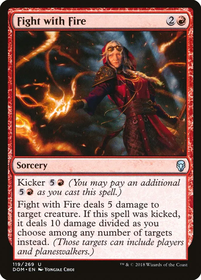 2018 Dominaria Fight with Fire #119 uncommon card image