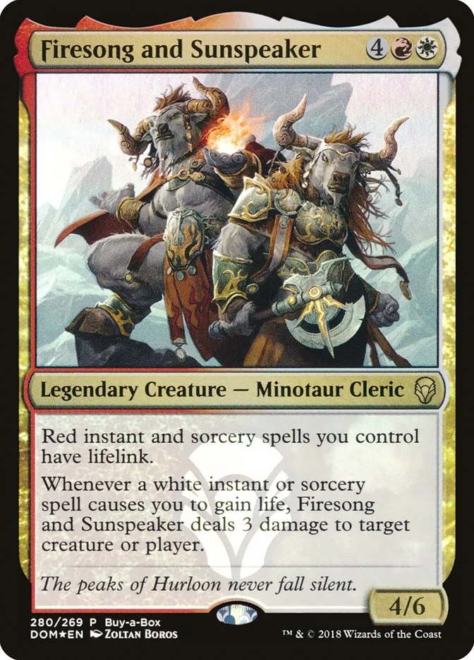 2018 Dominaria Firesong and Sunspeaker #280 rare card image