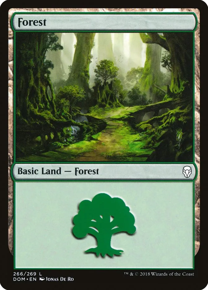 2018 Dominaria Forest common #266 common card image