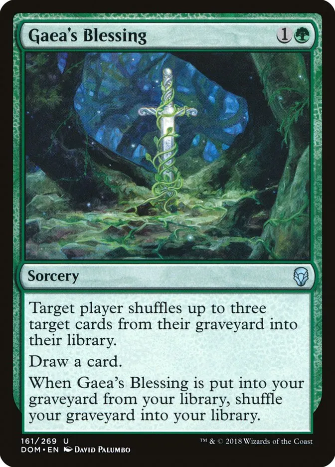 2018 Dominaria Gaea's Blessing uncommon #161 uncommon card image