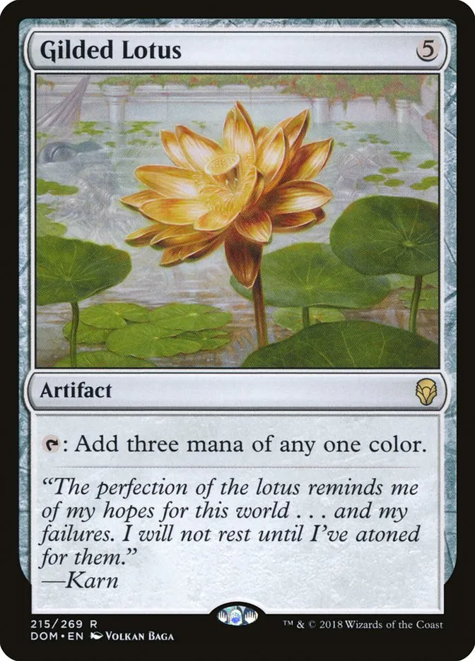 2018 Dominaria Gilded Lotus #215 rare card image