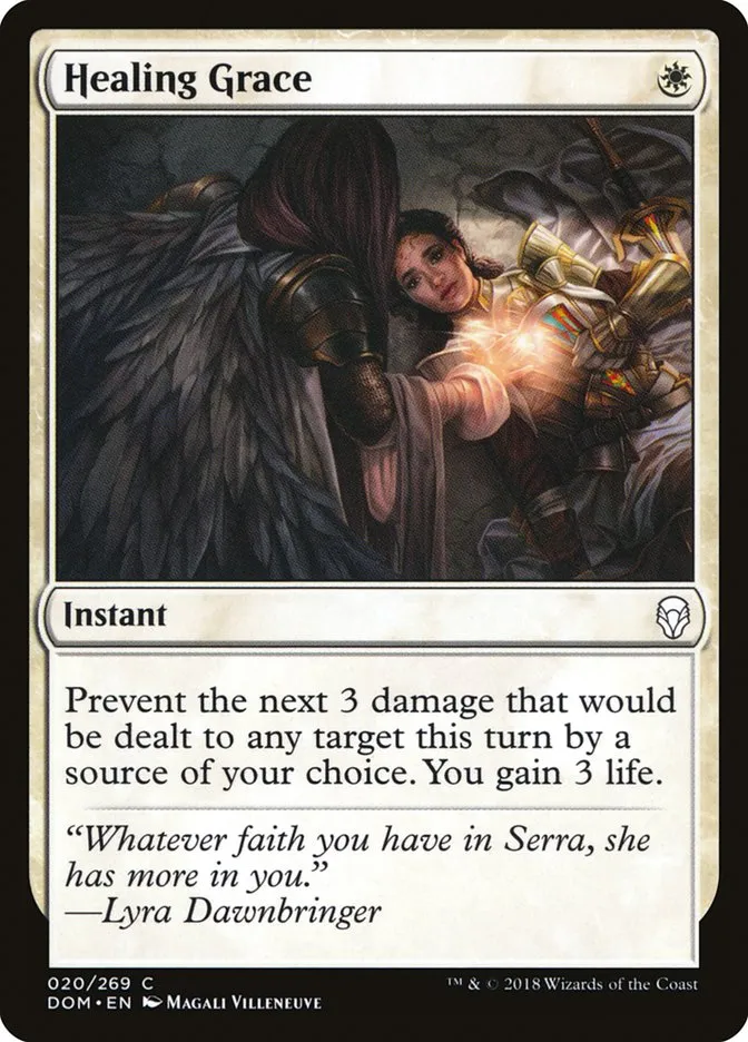 2018 Dominaria Healing Grace common #20 common card image