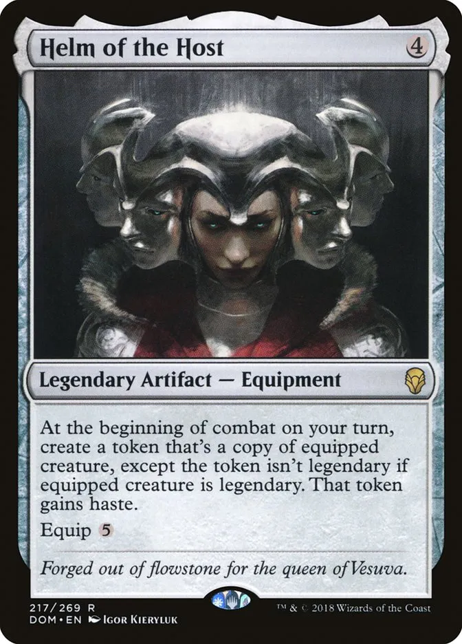 2018 Dominaria Helm of the Host [Foil] rare #217 rare card image