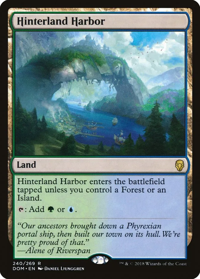2018 Dominaria Hinterland Harbor #240 rare card image