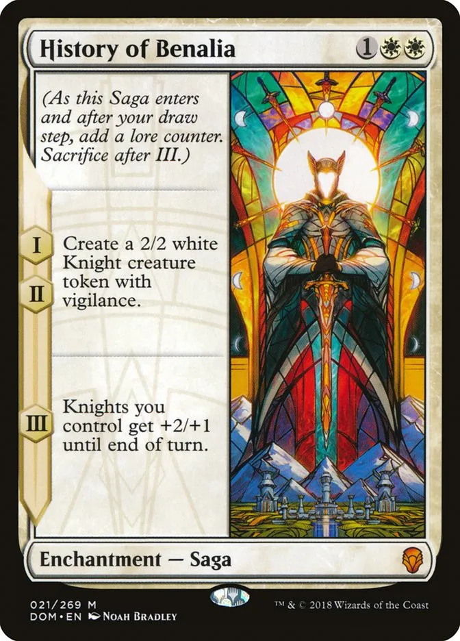2018 Dominaria History of Benalia #21 mythic card image