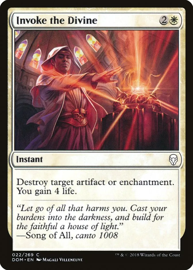 2018 Dominaria Invoke the Divine common #22 common card image