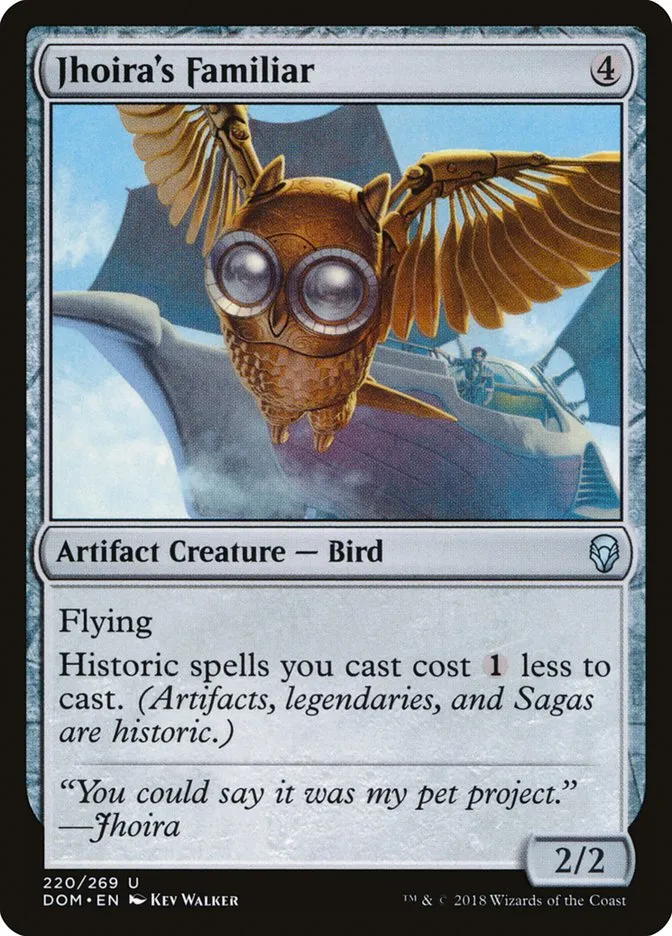 2018 Dominaria Jhoira's Familiar #220 uncommon card image