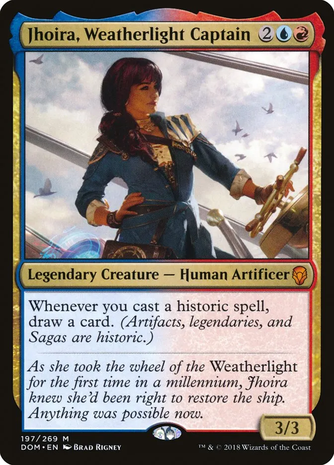 2018 Dominaria Jhoira, Weatherlight Captain #197 mythic card image