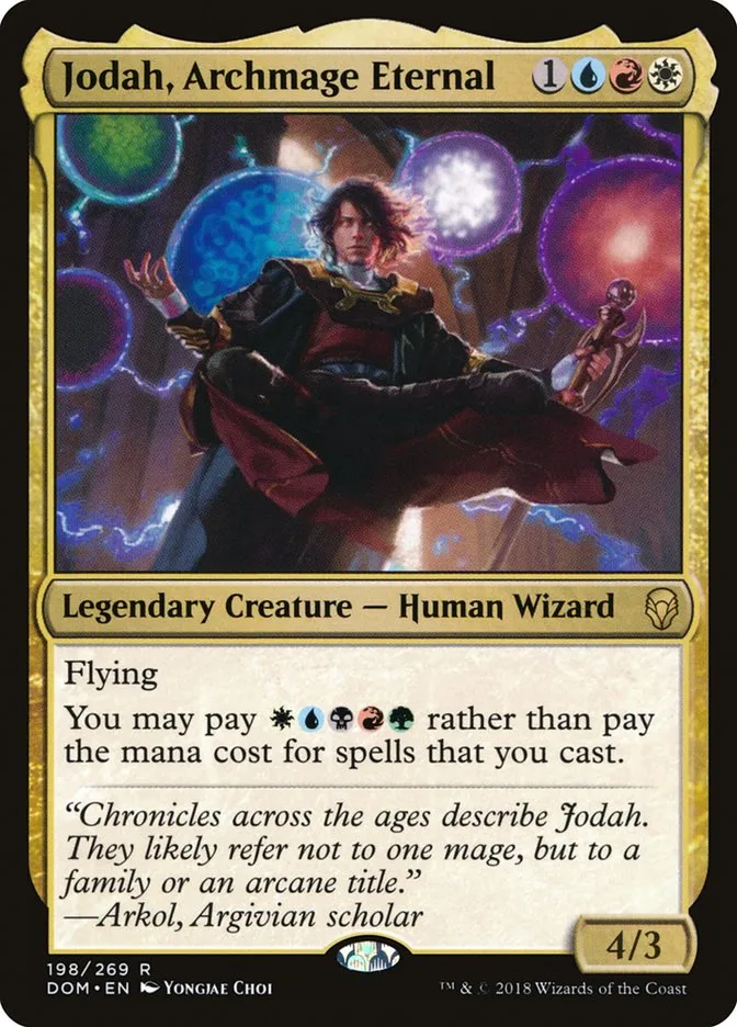 2018 Dominaria Jodah, Archmage Eternal #198 rare card image