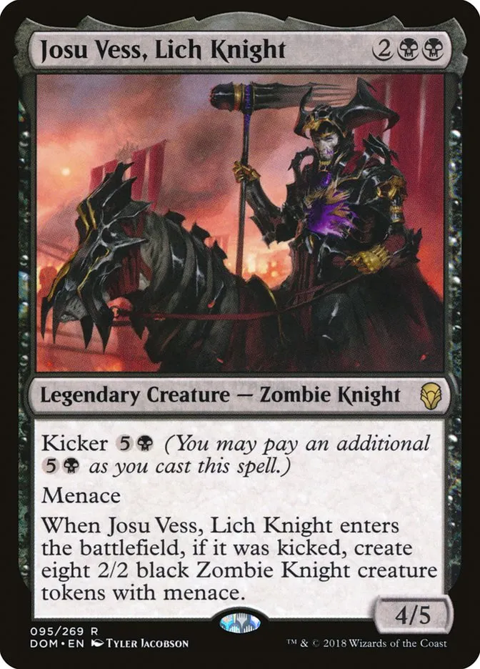 2018 Dominaria Josu Vess, Lich Knight #95 rare card image