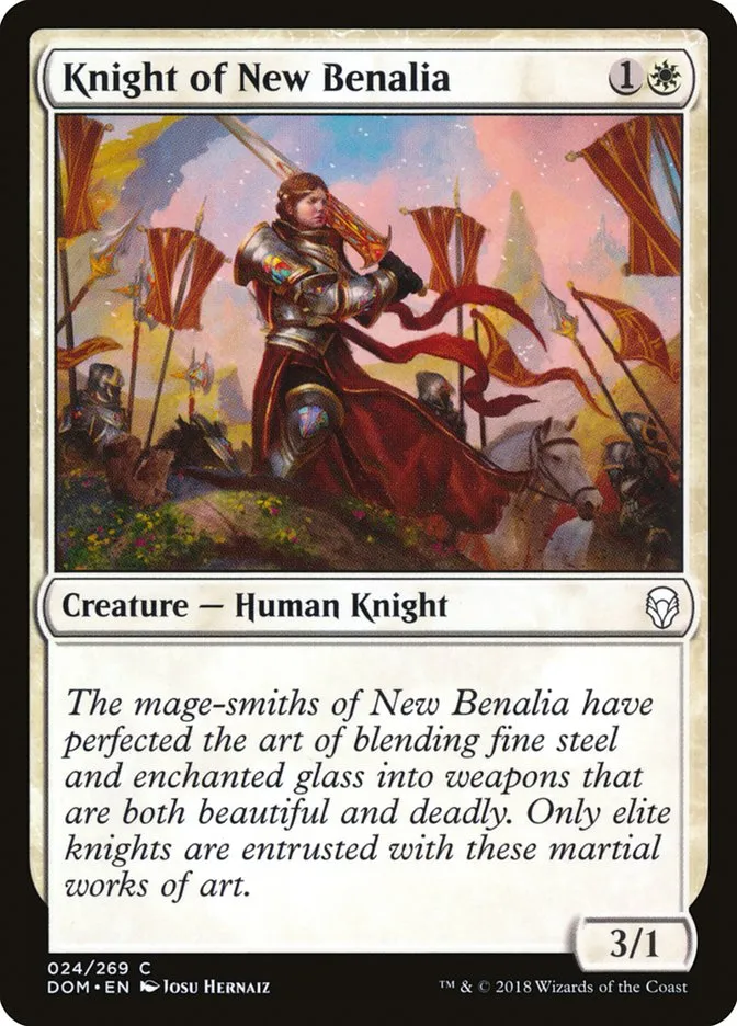 2018 Dominaria Knight of New Benalia #24 common card image