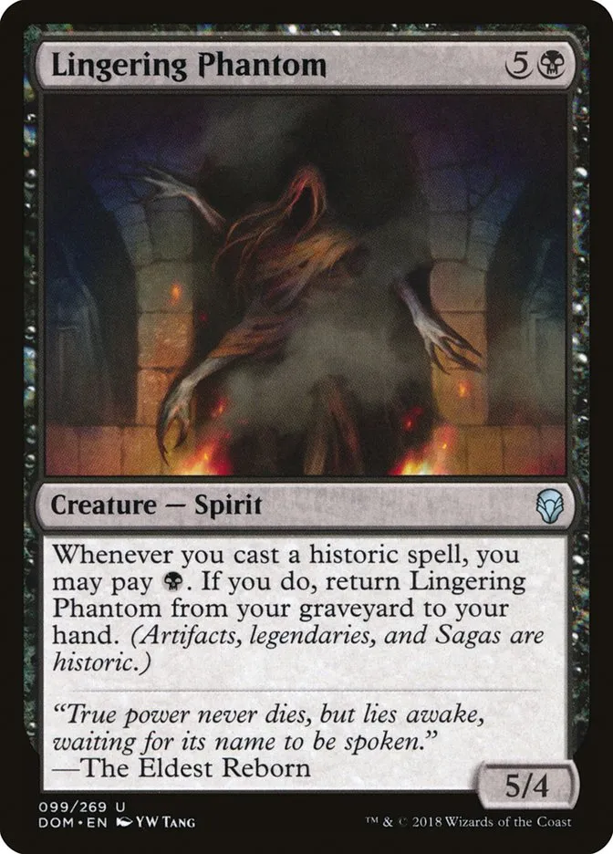 2018 Dominaria Lingering Phantom uncommon #99 uncommon card image