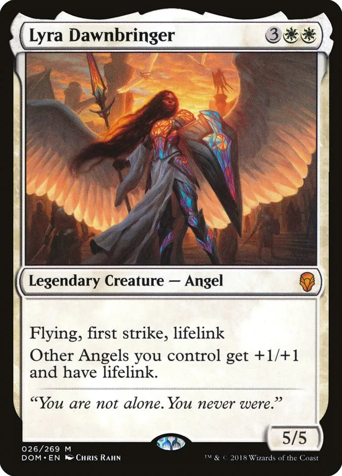 2018 Dominaria Lyra Dawnbringer #26 mythic card image