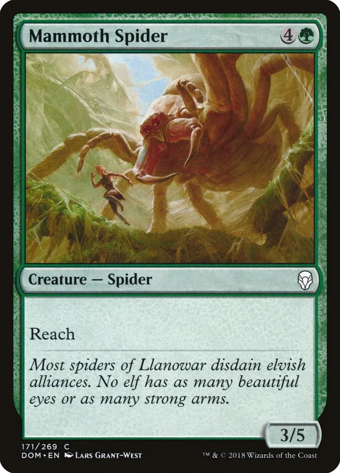 2018 Dominaria Mammoth Spider #171 common card image