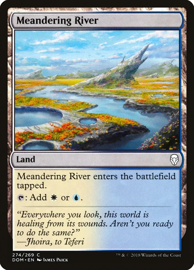 2018 Dominaria Meandering River common #274 common card image