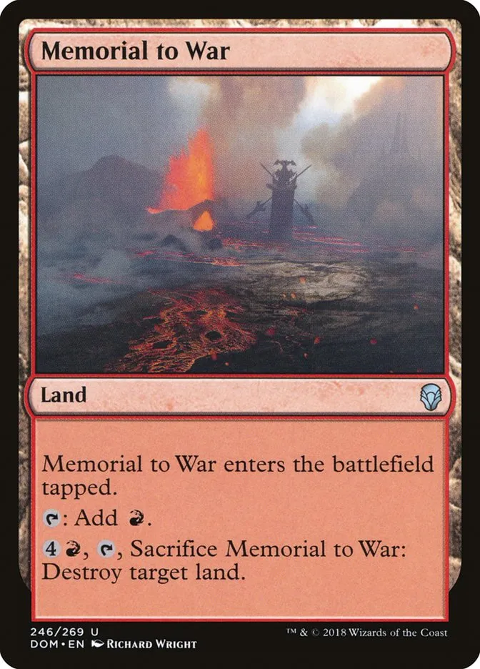 2018 Dominaria Memorial to War #246 uncommon card image