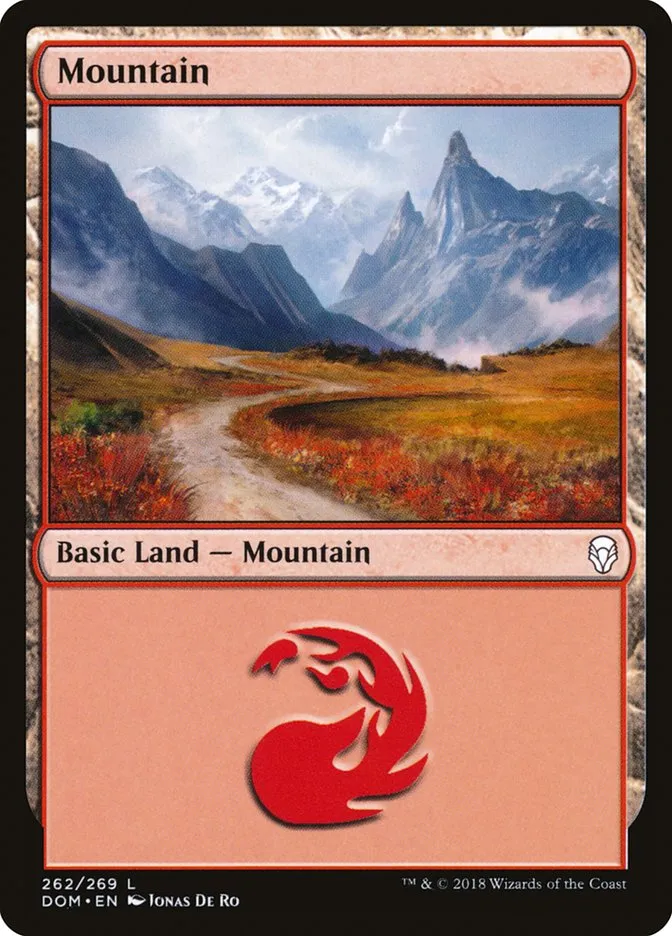 2018 Dominaria Mountain common #262 common card image