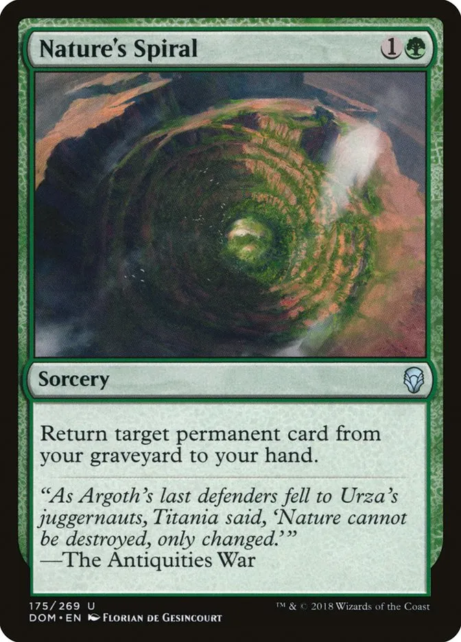 2018 Dominaria Nature's Spiral #175 uncommon card image