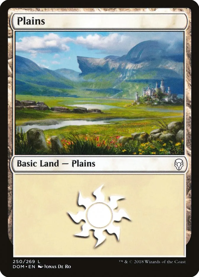 2018 Dominaria Plains #250 common card image