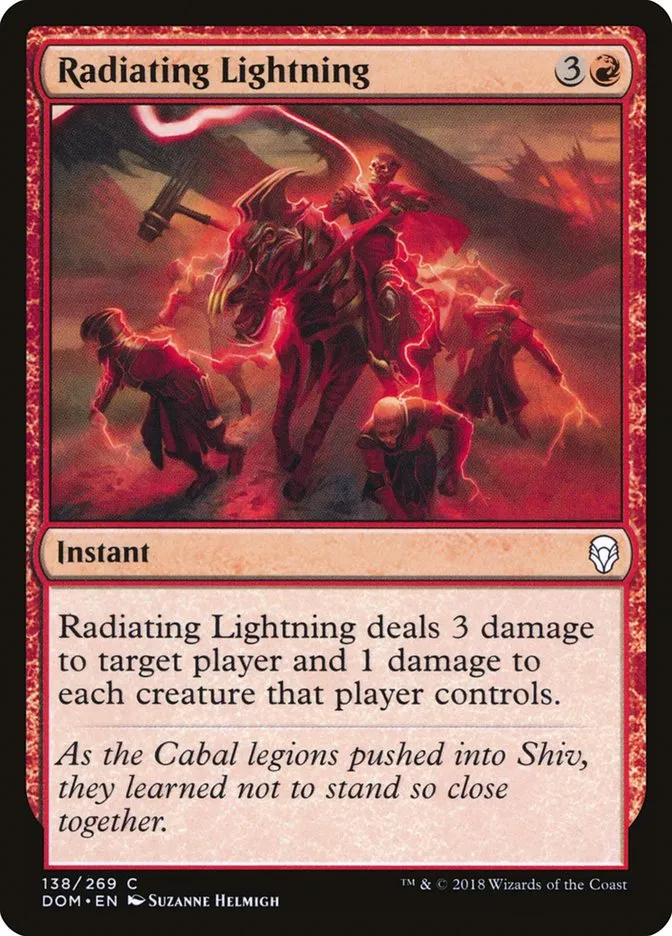2018 Dominaria Radiating Lightning common #138 common card image
