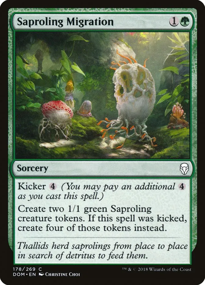 2018 Dominaria Saproling Migration #178 common card image