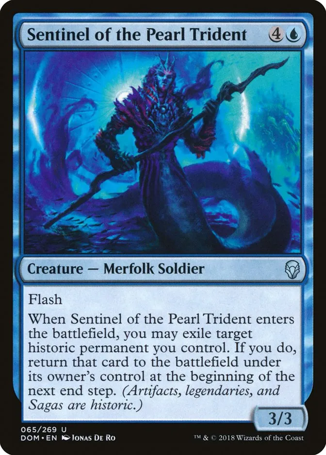2018 Dominaria Sentinel of the Pearl Trident #65 uncommon card image
