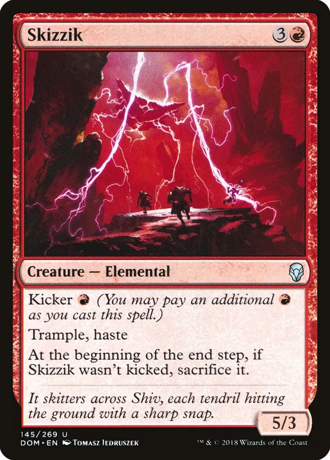 2018 Dominaria Skizzik uncommon #145 uncommon card image