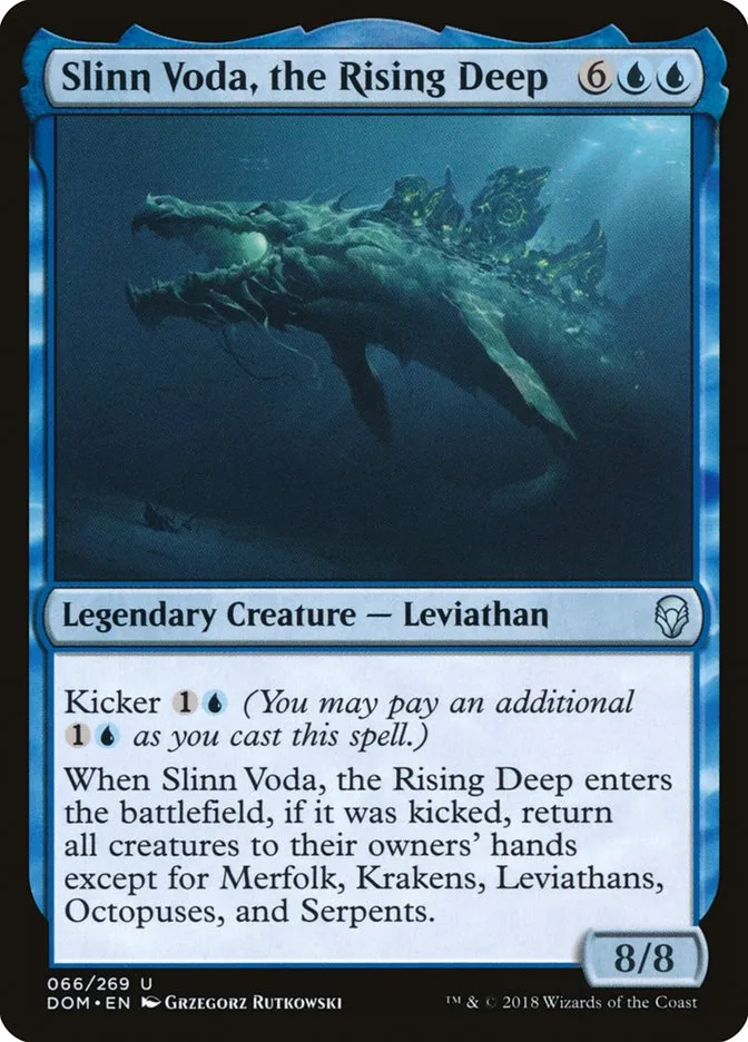 2018 Dominaria Slinn Voda, the Rising Deep #66 uncommon card image